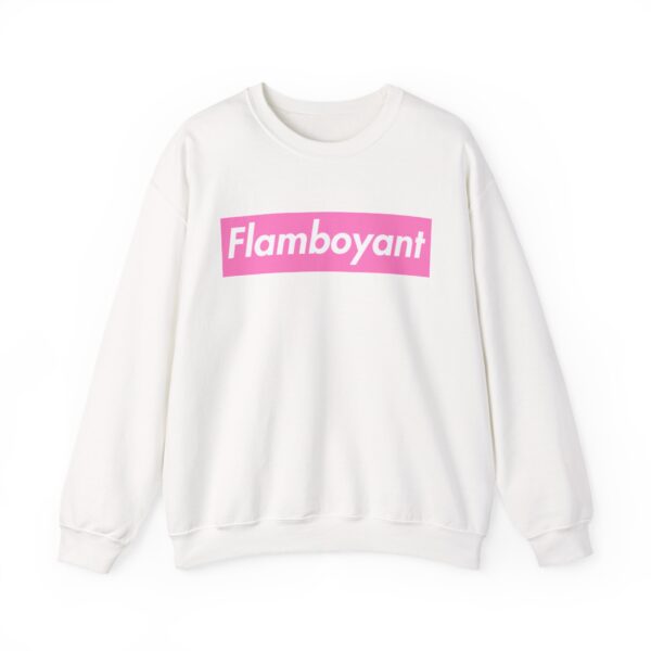 Flamboyant Unisex  Pink Box Crewneck Sweatshirt